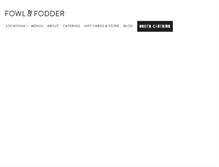 Tablet Screenshot of fowlandfodder.com